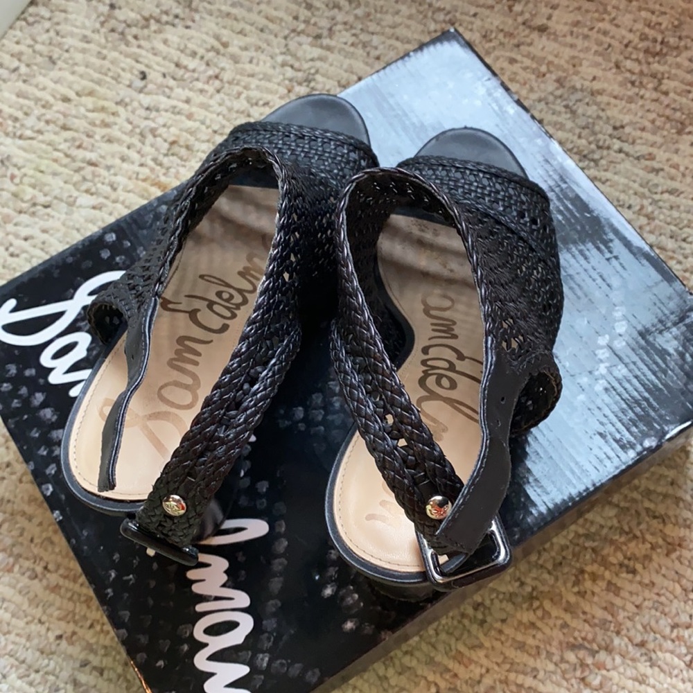 Sam Edelman Black Woven heel - Picture 2 of 5